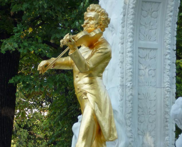 Statue de Johann Strauss au Stadtpark