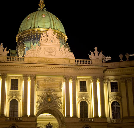 Hofburg - Coupole de nuit